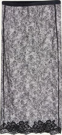 Valentino Garavani Lace Bodycon Midi-Skirt
