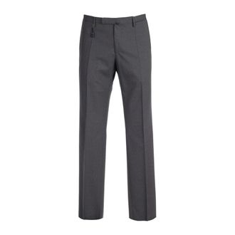 Incotex Slim Fit Pantalon - Heren - Broeken - Grijs - Maat: 3XL Wol