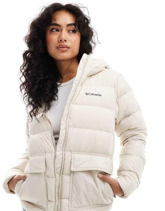 Columbia Harmony Falls - Piumino color pietra scuro con cappuccio-Neutro