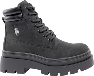 U.S.Polo Association Shona 001 Veterboot - Dames - Veterlaarzen - Zwart - 40 EU - Schoenen