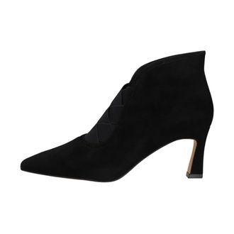 Stefano Lauran H8191 Enkellaarsjes - Dames - Schoenen - Zwart - Maat: 38 EU Leer