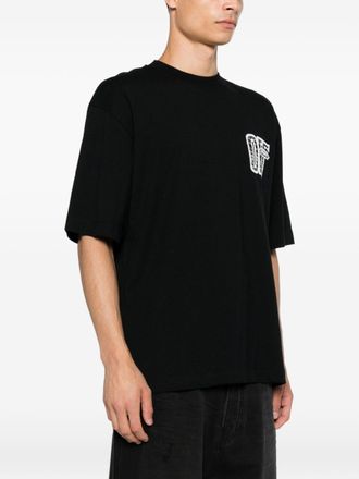 Off-white Logo-Print Cotton T-shirt - Black