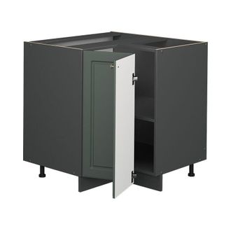 Vicco Armario De Esquina Fame-line, Verde Dorado Casa De Campo, 80.5 Cm, Et Roble