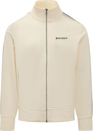 Palm Angels Yellow Solid Mock Collar Jacket