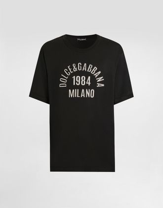 Dolce & Gabbana Cotton T-shirt - Man T-shirts And Polos Black 44