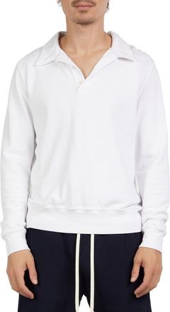 Les Tien Pique Tennis Polo in White at Nordstrom, Size Xx-Large
