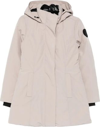 Canada Goose Cappotto con applicazione logo e cappuccio - Toni neutri