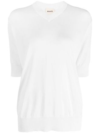 Khaite Sweater met V-hals - Wit