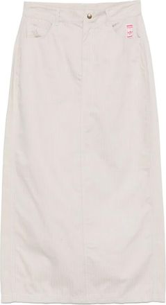 adidas AOP maxi skirt - women - Cotton/Cotton - L - Neutrals