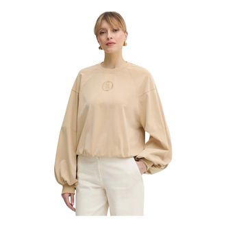 Guess Hoodies & sweatvesten, Dames, Beige, S, Polyester, 4G Sweatshirt