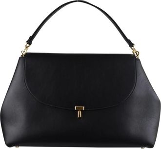 Toteme T-Lock Leren Tas - Dames - Handtassen - Zwart - ONE Size - Leer - Tassen