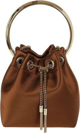 Jimmy Choo London Bucket Bags, female, Brown, Size: ONE SIZE Bon Bon Bucket Bag