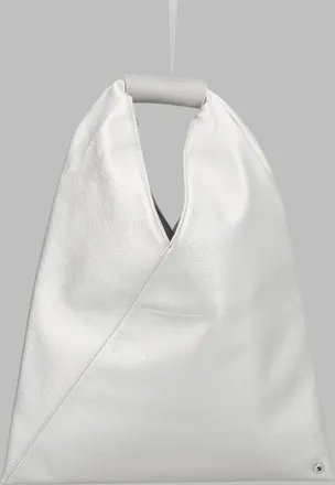 Maison Margiela Womens Handbag Japanese Silver Polyurethane Handbags Hand Bags