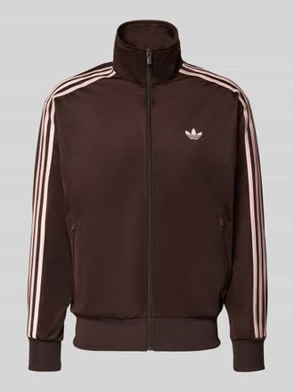adidas Originals Trainingsjacke mit Stehkragen in Dunkelbraun, Größe XXL
