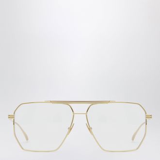 Bottega Veneta Classic Aviator sunglasses in gold metal