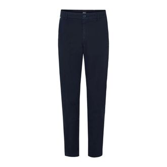 HUGO BOSS Broeken, Heren, Blauw, M, Katoen, Blauwe Chino Broek