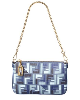 Fendi Fendi Baguette Ff Jacquard Pouch