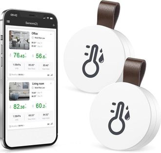OEM Term&oacute;metro Higr&oacute;metro Inal&aacute;mbrico, Term&oacute;metro Higr&oacute;metro Bluetooth Con Aplicaci&oacute;n Y Almacenamiento De Datos, Sensor Digital De Temperatura Y Humedad P