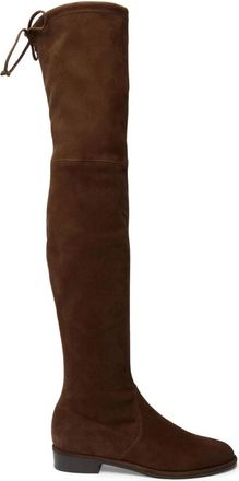 Stuart Weitzman Lowland Over-the-knee Laars - Dames - Over de knie laarzen - Bruin - 35 EU - Leer - Schoenen