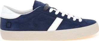 D.A.T.E. D.a.t.e., Schoenen, Heren, Blauw, 45 EU, Leer, Hill Low Perforated