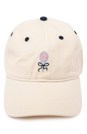 Frasier Sterling Tennis Embroidered Baseball Cap in Natural at Nordstrom Rack