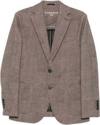 Circolo 1901 Jassen, Heren, Bruin, XL, Bruine Geweven Jas