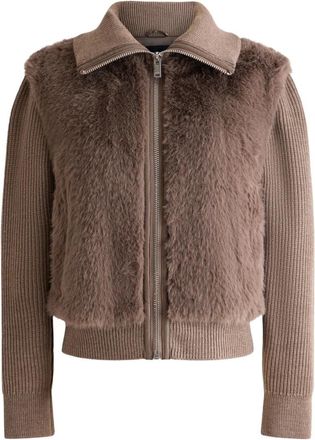 Fusalp Piagaen Jas - Dames - Fleece jassen - Bruin - S - Wol - Fitness