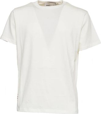 Amaranto Girocollo T-shirt - Heren - T-shirts - Wit - S - Tops