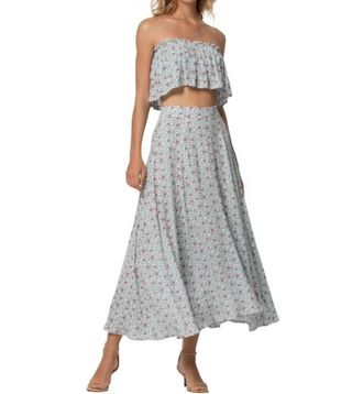 Lusana Naomi Floral Skirt In Ren
