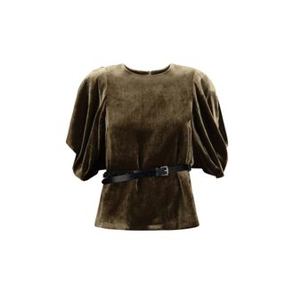 P.A.R.O.S.H. Brown Viscose Womens Blouse