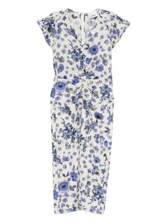 Isabel Marant Terenae midi-jurk met print - Wit