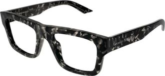 Alexander McQueen Glasses - Heren - Brillen - Bruin - 52 MM - Accessoires