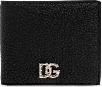 Dolce & Gabbana Leren Portemonnee Met Logo - Heren - Portefeuilles - Zwart - ONE Size - Leer - Accessoires