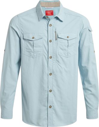 Craghoppers Mens Adventure III Nosilife Long-Sleeved Shirt (Niagara Blue) - Size X-Large