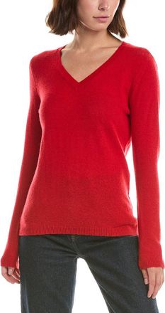 Fort&eacute; Cashmere Basic V-Neck 100% Cashmere Pullover