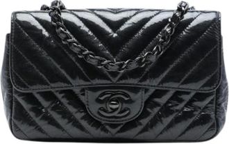 Chanel Pre-owned Borsa a tracolla trapuntata in vernice - - Pre-owned - Donna - Nero - ONE SIZE