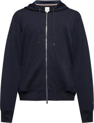 Paul Smith Felpa con cappuccio e zip - Blu
