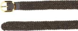 Tom Ford Gürtel - Woven Leather Belt - Gr. 100 - in Schwarz - für Damen