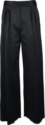 Max Mara Dames, Broeken, Blauw, Maat: L Katoen