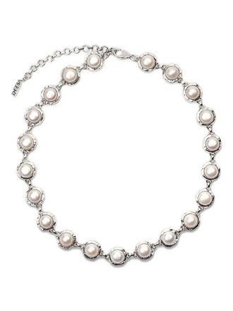 Veert The Pearl Circle halsketting - Wit