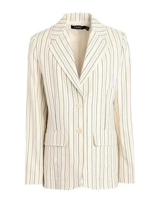 ジャケット MAISON KITSUNE SINGLE-BREASTED CREAM COTTON JACKET Maison Kitsuné Single-Breasted Cotton Jacket In White - 37