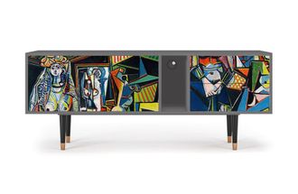 StoryZ Mueble de TV multicolores 2 cajones y 2 puertas L 170 cm