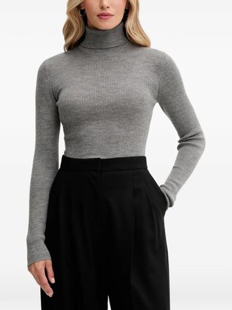 Joop Kalis turtleneck long-sleeve sweater - Grey