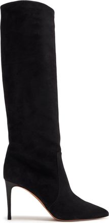 PARIS TEXAS 85mm pointed-toe leather boots - women - Leather/Suede/Leather - 42 - Black