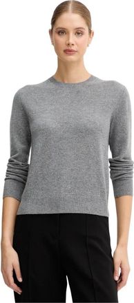 Benetton Trui met ronde hals van kasjmier - Dames - Cashmere truien - Grijs - S - Kasjmier - Truien & Vesten
