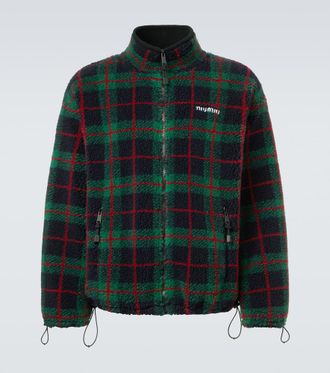 Miu Miu Giacca in teddy a quadri