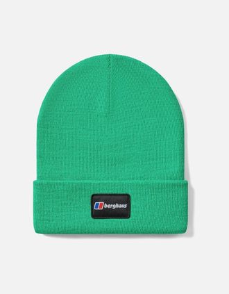 Berghaus Mens Berghaus Adults Logo Recognition Rolled Cuff Beanie Hat - Green - Size: ONE size