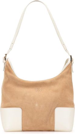 Loewe Pre-owned Loewe Suede Anagram Shoulder Bag Ladies L21