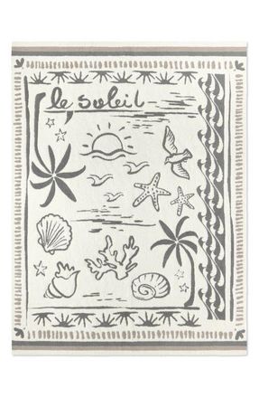 Barefoot Dreams Le Soleil CozyChic Throw Blanket in Cream Multi at Nordstrom