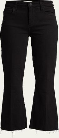 L'agence Kendra High-Rise Crop Flare Jeans
